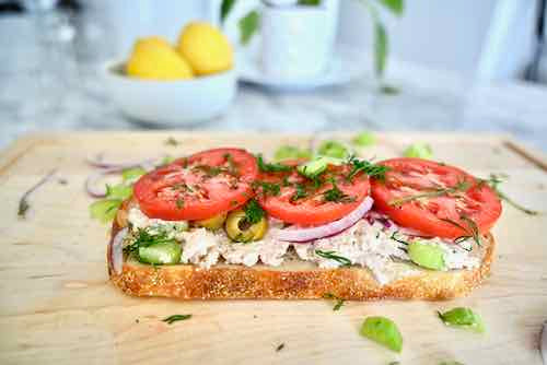 Feed Your Soul easy lunch ideas tuna salad on toast recipe