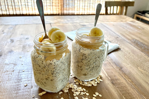 Banana Overnight Oats Recipe (vegan and gluten free)