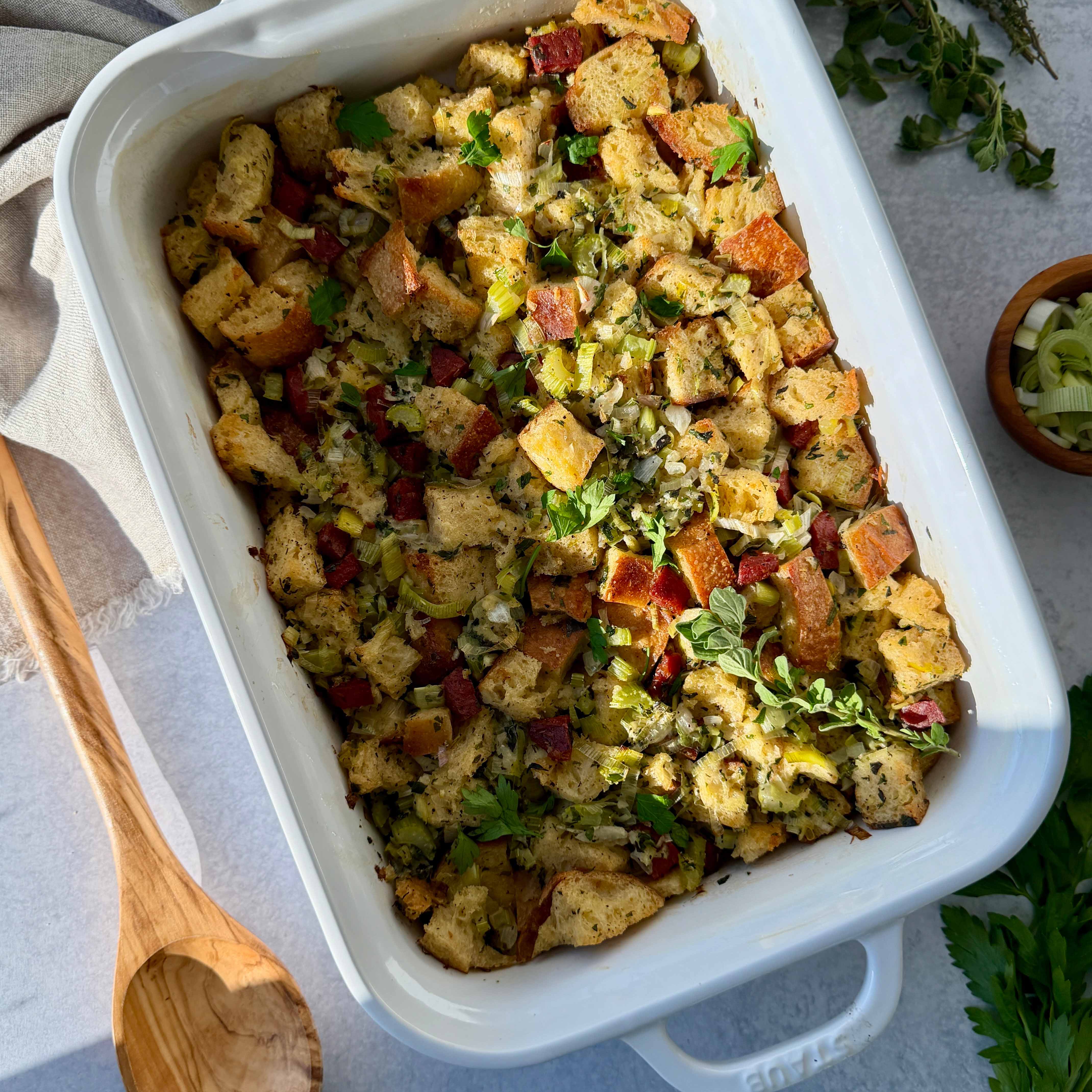 Chorizo & Herb Stuffing: A Bold Twist on a Thanksgiving Classic