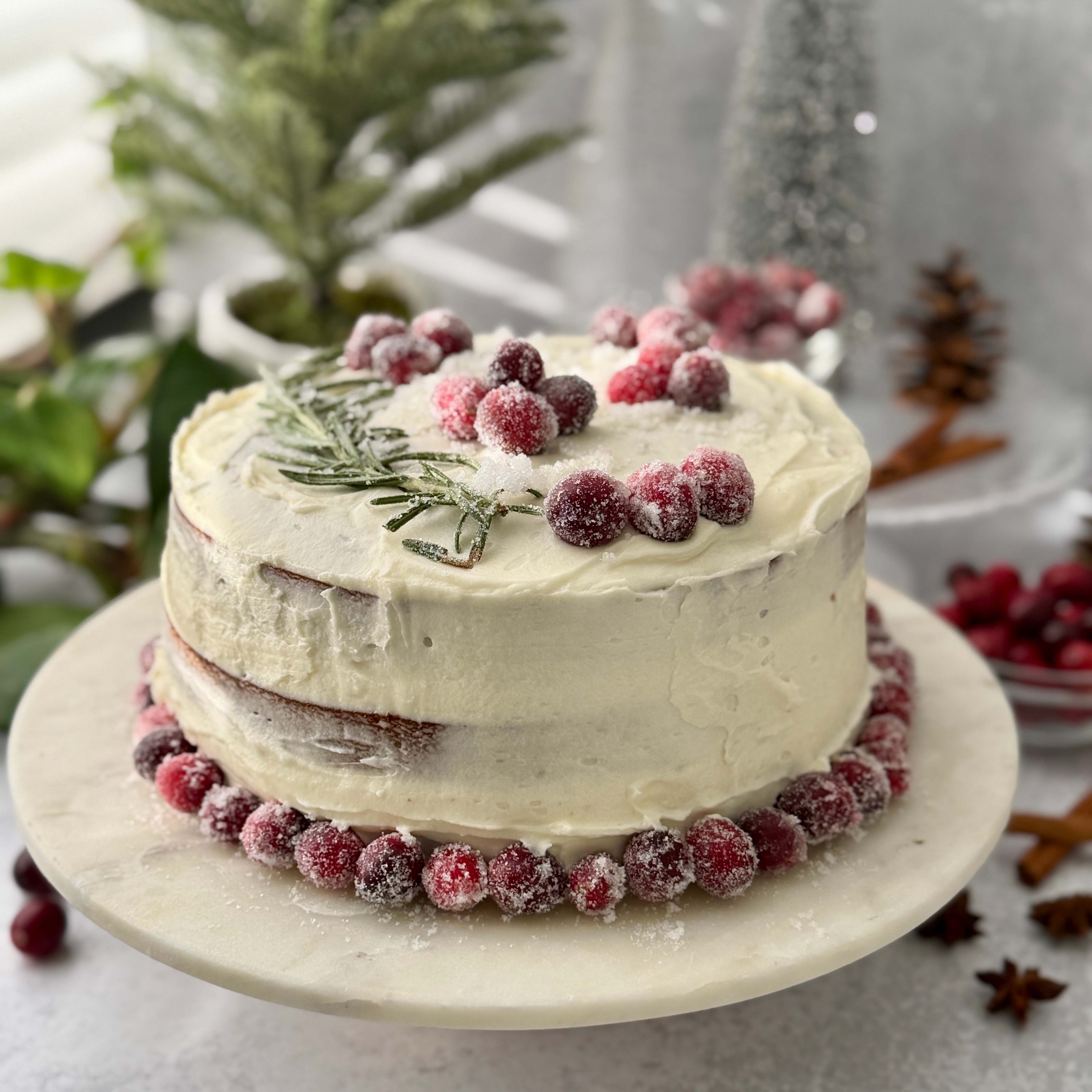 Gingerbread Layer Cake with Cream Cheese Frosting