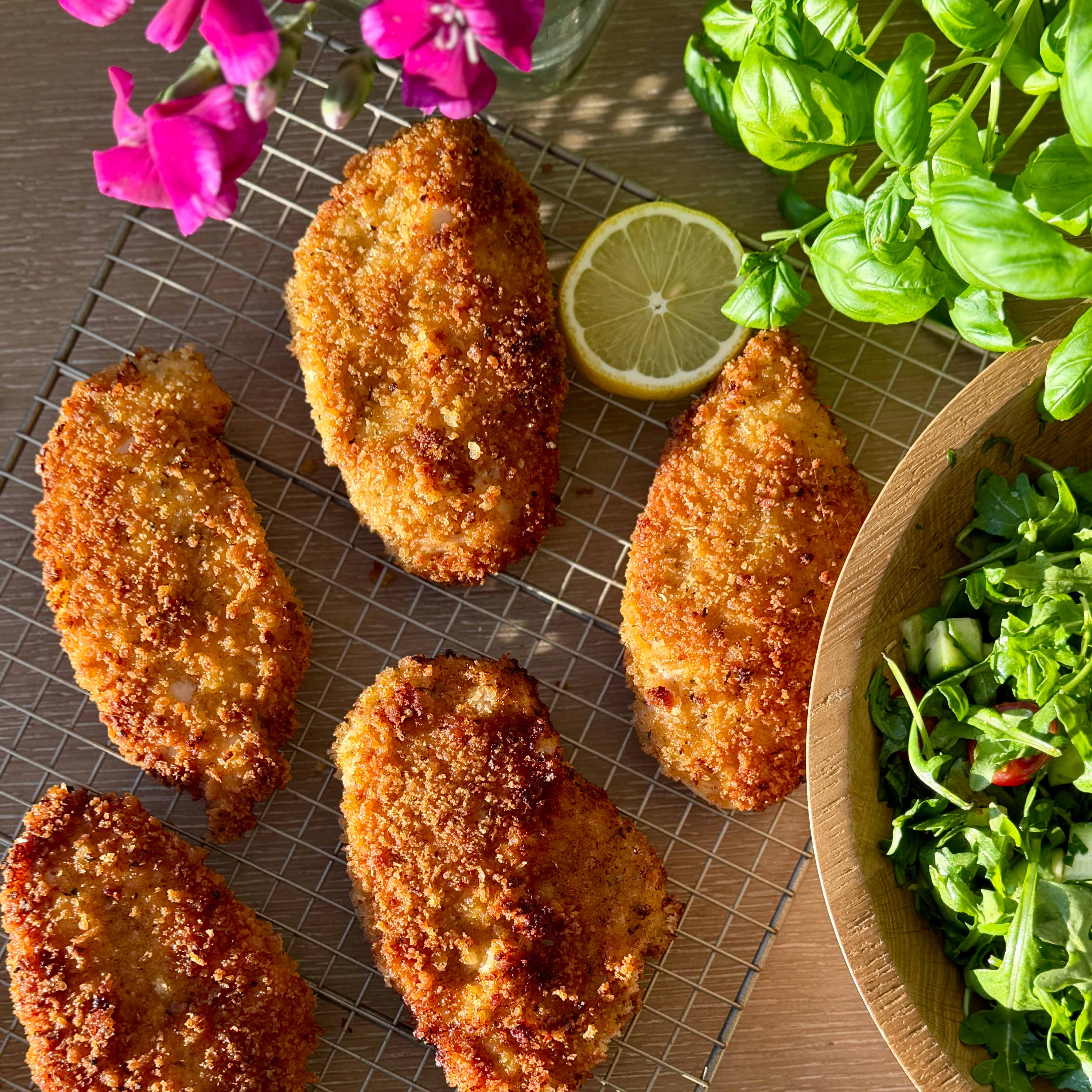 Feed Your Soul Lemon Chicken with Arugula Salad